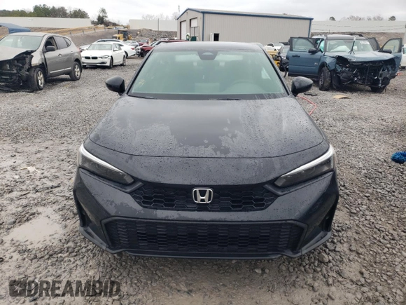 2025 Honda Civic Sport with VIN 2HGFE2F53SH520591, listed as a Copart auction lot 86313234 with 3,150 mi miles and Salvage title. Bid and sale history available at DreamBid. Image 5.