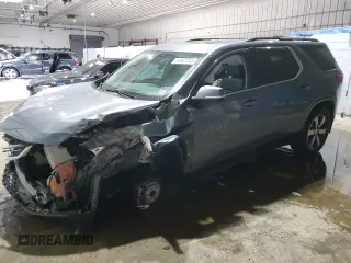 2021 Chevrolet Traverse LT with VIN 1GNEVHKW5MJ199769, listed as a Copart auction lot 44947245 with Not provided miles and Salvage title. Bid and sale history available at DreamBid. Image 1.
