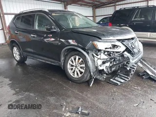 2018 Nissan Rogue SV with VIN KNMAT2MV8JP597520, listed as a IAAI auction lot 41963674 with 125,047 mi miles. Bid and sale history available at carsss.com. Image 1.