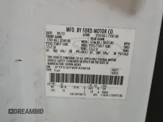 2013 Ford F-150 XL with VIN 1FTFX1EF9DFA16015, listed as a Copart auction lot 46990295 with 244,997 mi miles and Salvage Title. Bid and sale history available at carsss.com. Image 12.