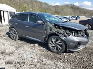 2019 Nissan Murano SL with VIN 5N1AZ2MS2KN113385, listed as a Copart auction lot 52150985 with 107,795 mi miles and Salvage Title. Bid and sale history available at DreamBid. Image 4.