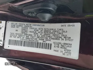 2006 Toyota Land Cruiser z VIN JTEHT05J962081200, wystawiony jako IAAI lot #41532495 z przebiegiem 217 230 mil mil oraz . Historia ofert i sprzedaży dostępna na DreamBid. Obrazek 9.