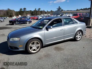 2008 Audi A4 2.0T with VIN WAUDF78E08A042907, listed as a Copart auction lot 48210465 with 152,728 mi miles and Salvage Title. Bid and sale history available at carsss.com. Image 1.