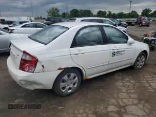 2006 Kia Spectra EX with VIN KNAFE121065291096, listed as a Copart auction lot 65343624 with 223,487 mi miles and Clean Title. Bid and sale history available at carsss.com. Image 3.