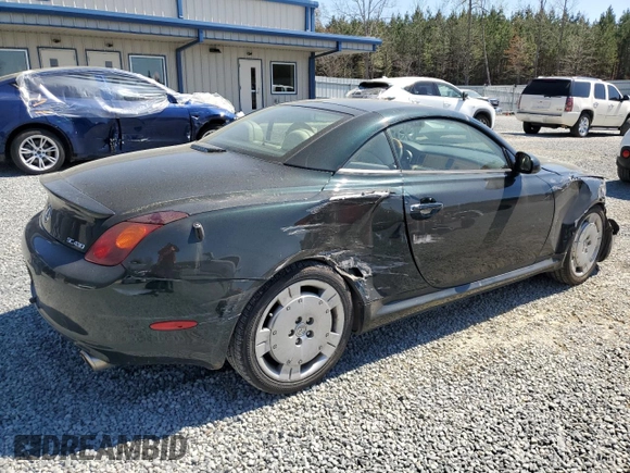 2002 Lexus SC with VIN JTHFN48Y420015454, listed as a Copart auction lot 50201395 with 127,028 mi miles and Salvage Title. Bid and sale history available at carsss.com. Image 3.