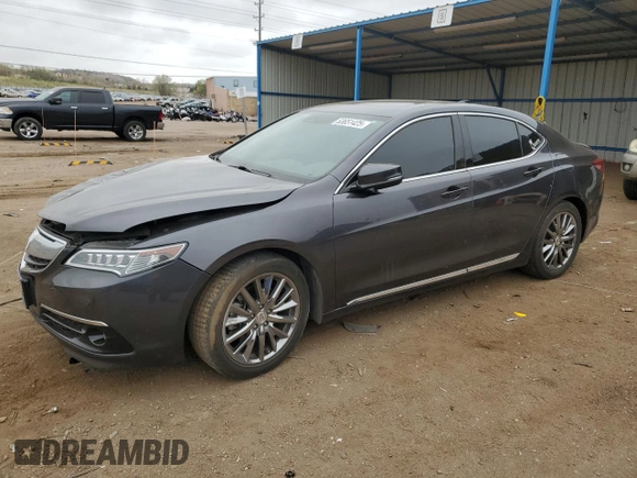 2015 Acura TLX Advance z VIN 19UUB3F7XFA002781, wystawiony jako Copart lot #53651425 z przebiegiem 63 032 mil mil oraz Szkoda całkowita • Salvage title. Historia ofert i sprzedaży dostępna na DreamBid. Obrazek 1.