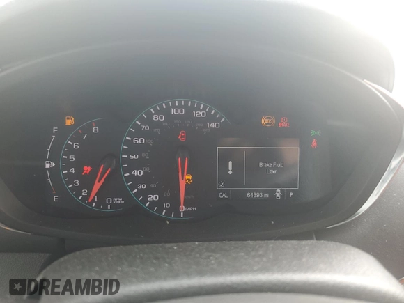 2020 Chevrolet Trax LT with VIN KL7CJLSB1LB333307, listed as a Copart auction lot 58828445 with 64,393 mi miles and Non repairable. Bid and sale history available at DreamBid. Image 9.