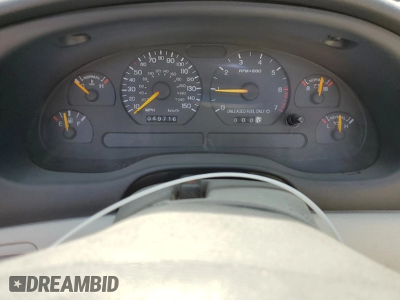1994 Ford Mustang z VIN 1FALP45T8RF222210, wystawiony jako Copart lot #57105355 z przebiegiem 49 716 mil mil oraz Czysty tytuł • Clean title. Historia ofert i sprzedaży dostępna na DreamBid. Obrazek 9.