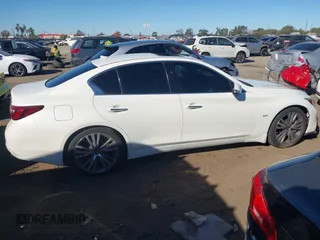 2018 Infiniti Q50 3.0t LUXE with VIN JN1EV7AP5JM362091, listed as a IAAI auction lot 41402140 with 73,355 mi miles. Bid and sale history available at carsss.com. Image 13.