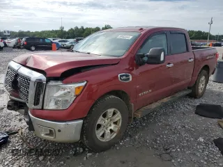 2017 Nissan Titan SV with VIN 1N6AA1E54HN505434, listed as a Copart auction lot 60068995 with 116,096 mi miles and Salvage title. Bid and sale history available at DreamBid. Image 1.