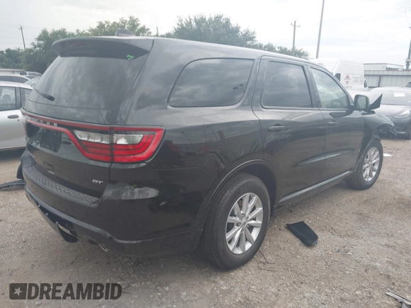 2025 Dodge Durango GT with VIN 1C4RDHDG4SC537845, listed as a IAAI auction lot 42367099 with 57 mi miles and . Bid and sale history available at DreamBid. Image 4.