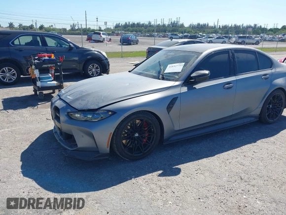 2023 BMW M3 Competition z VIN WBS33AY06PFP69567, wystawiony jako IAAI lot #41832775 z przebiegiem Nie podano mil oraz . Historia ofert i sprzedaży dostępna na DreamBid. Obrazek 2.