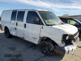 2006 Chevrolet Express Cargo Van with VIN 1GCGG25V061150767, listed as a Copart auction lot 83772754 with Not Provided miles and Non Repairable. Bid and sale history available at carsss.com. Image 4.