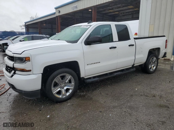 2018 Chevrolet Silverado 1500 Custom with VIN 1GCRCPEH7JZ204216, listed as a Copart auction lot 41927585 with 85,208 mi miles and Salvage Title. Bid and sale history available at carsss.com. Image 1.