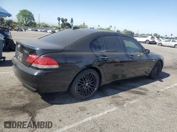 2007 BMW 7 Series 750i с VIN WBAHL83547DT07767, выставлен на аукционе Copart как лот 56233895 с пробегом 141 455 миль миль и Списание • Salvage title. История ставок и продаж доступна на DreamBid. Изображение 3.