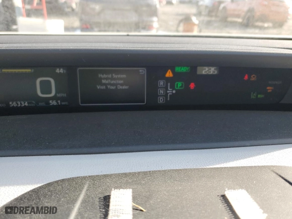 2018 Toyota Prius Two with VIN JTDKARFU2J3547341, listed as a Copart auction lot 83372434 with 56,334 mi miles and Salvage Title. Bid and sale history available at carsss.com. Image 9.