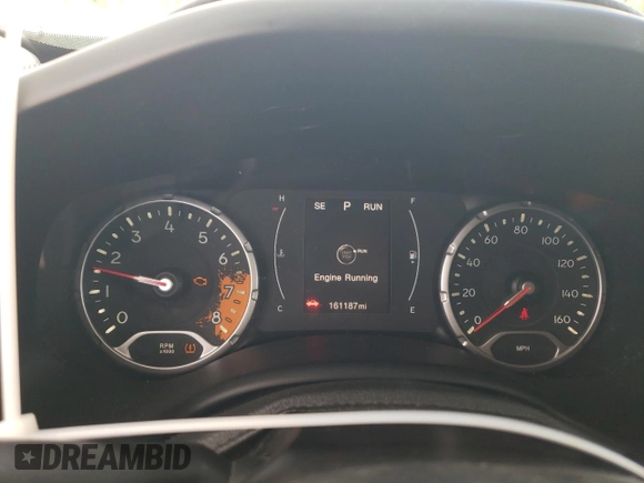 2017 Jeep Renegade Latitude with VIN ZACCJBBB0HPE65744, listed as a Copart auction lot 56294775 with 161,187 mi miles and Salvage title. Bid and sale history available at DreamBid. Image 9.