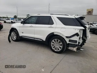 2023 Ford Explorer King Ranch with VIN 1FM5K7LC1PGB48735, listed as a Copart auction lot 50936445 with 8,265 mi miles and Salvage Title. Bid and sale history available at carsss.com. Image 2.