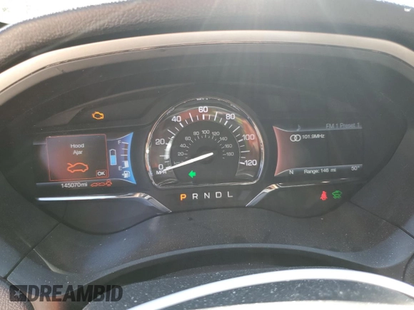 2017 Lincoln MKZ Hybrid Reserve with VIN 3LN6L5MU9HR639643, listed as a Copart auction lot 49962385 with 145,070 mi miles and Salvage Title. Bid and sale history available at DreamBid. Image 9.