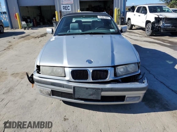 1997 BMW 3-Series 328IC with VIN WBABK8326VET99504, listed as a Copart auction lot 76481924 with 172,043 mi miles and Salvage Title. Bid and sale history available at carsss.com. Image 5.