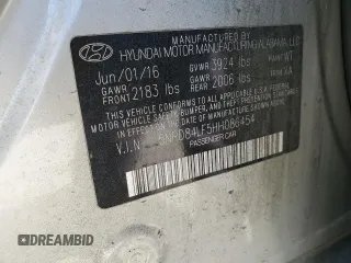 2017 Hyundai Elantra SE z VIN 5NPD84LF5HH086454, wystawiony jako Copart lot #55080805 z przebiegiem 126 843 mil mil oraz Szkoda całkowita • Salvage title. Historia ofert i sprzedaży dostępna na DreamBid. Obrazek 12.