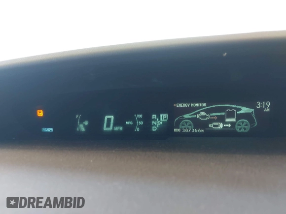 2010 Toyota Prius II with VIN JTDKN3DU8A0167894, listed as a IAAI auction lot 42078503 with 387,366 mi miles. Bid and sale history available at carsss.com. Image 7.