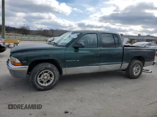 2000 Dodge Dakota Sport with VIN 1B7GL2AX6YS602043, listed as a Copart auction lot 41380085 with 186,557 mi miles and Salvage Title. Bid and sale history available at carsss.com. Image 1.