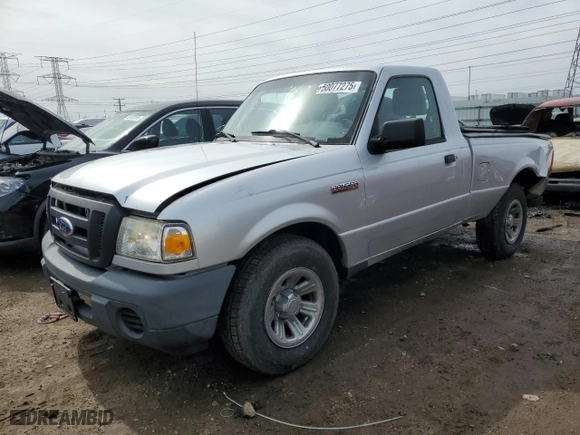 2010 Ford Ranger XL with VIN 1FTKR1AD4APA55016, listed as a Copart auction lot 50077275 with 202,692 mi miles and Salvage Title. Bid and sale history available at carsss.com. Image 1.