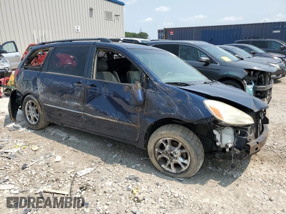 2005 Toyota Sienna XLE with VIN 5TDBA22C65S034814, listed as a Copart auction lot 64951944 with Not provided miles and Non repairable. Bid and sale history available at DreamBid. Image 4.