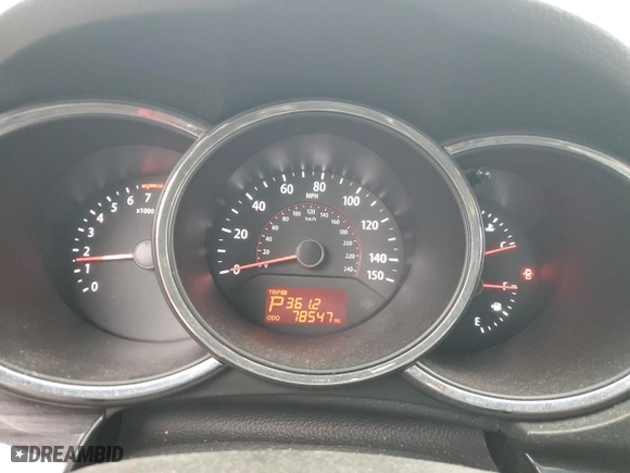 2013 Kia Sorento LX with VIN 5XYKTDA24DG363070, listed as a Copart auction lot 44748565 with 78,547 mi miles and Salvage Title. Bid and sale history available at carsss.com. Image 9.