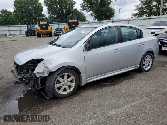 2012 Nissan Sentra S with VIN 3N1AB6AP4CL721400, listed as a Copart auction lot 61196185 with 129,776 mi miles and Salvage title. Bid and sale history available at DreamBid. Image 1.