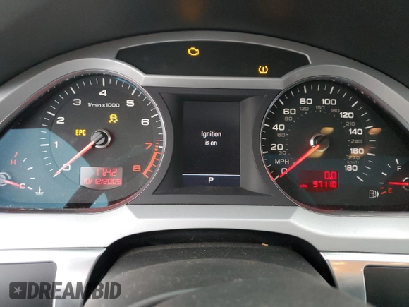 2010 Audi A6 with VIN WAUBVAFB9AN069697, listed as a Copart auction lot 52449595 with 97,110 mi miles and Salvage title. Bid and sale history available at DreamBid. Image 9.