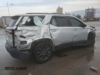 2018 Chevrolet Traverse RS with VIN 1GNERJKX4JJ158727, listed as a Copart auction lot 83440254 with 104,017 mi miles and Salvage Title. Bid and sale history available at carsss.com. Image 3.