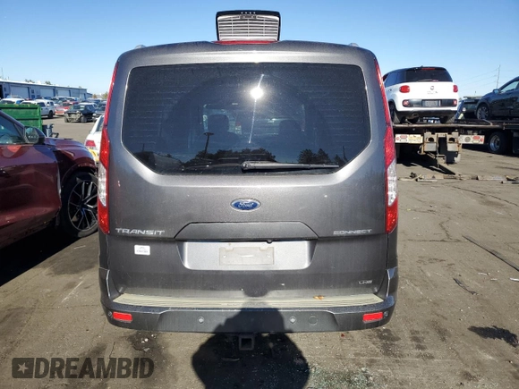 2015 Ford Transit Connect Wagon Titanium with VIN NM0GE9G7XF1227493, listed as a Copart auction lot 82570744 with 97,313 mi miles and Salvage Title. Bid and sale history available at carsss.com. Image 6.