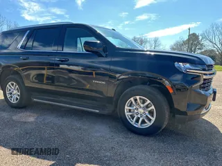 2023 Chevrolet Tahoe LT with VIN 1GNSKNKD6PR349127, listed as a Copart auction lot 47049155 with 31,552 mi miles and Clean Title. Bid and sale history available at carsss.com. Image 1.