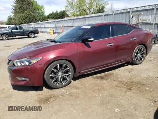 2017 Nissan Maxima SV with VIN 1N4AA6AP1HC456587, listed as a Copart auction lot 53785315 with 193,538 mi miles and Salvage Title. Bid and sale history available at carsss.com. Image 1.