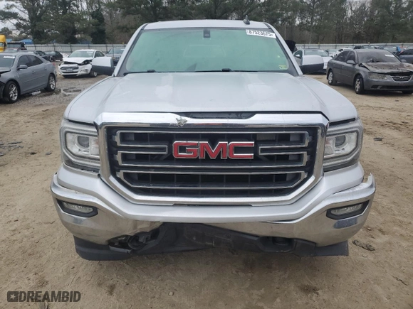 2016 GMC Sierra 1500 SLE with VIN 1GTV2MEC1GZ387786, listed as a Copart auction lot 87523675 with 0 mi miles and Salvage Title. Bid and sale history available at carsss.com. Image 5.