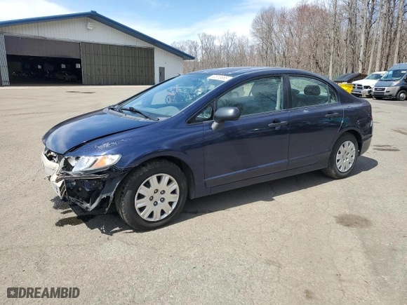 2010 Honda Civic Sdn DX-VP with VIN 2HGFA1F34AH535491, listed as a Copart auction lot 52815665 with 81,339 mi miles and Salvage Title. Bid and sale history available at carsss.com. Image 1.