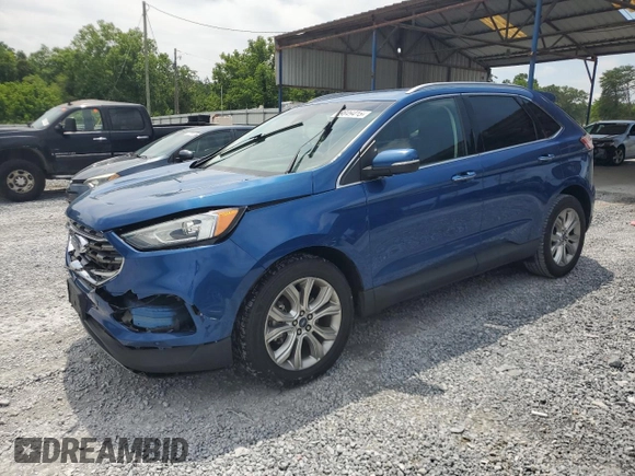 2020 Ford Edge Titanium with VIN 2FMPK3K98LBA72536, listed as a Copart auction lot 59849415 with 109,478 mi miles and Salvage title. Bid and sale history available at DreamBid. Image 1.