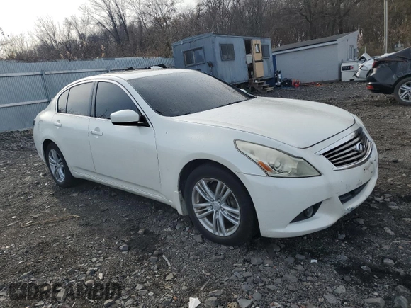 2011 Infiniti G25 Sedan x with VIN JN1DV6ARXBM451664, listed as a Copart auction lot 83457754 with 0 mi miles and Clean Title. Bid and sale history available at carsss.com. Image 4.