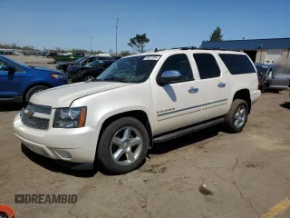 2012 Chevrolet Suburban LTZ with VIN 1GNSKKE75CR322211, listed as a Copart auction lot 54891885 with 133,835 mi miles and Salvage title. Bid and sale history available at DreamBid. Image 1.