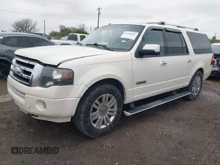 2008 Ford Expedition EL Limited with VIN 1FMFK205X8LA06664, listed as a IAAI auction lot 41258163 with 247,906 mi miles. Bid and sale history available at carsss.com. Image 17.