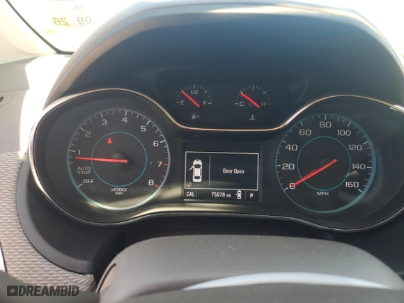 2016 Chevrolet Cruze LT with VIN 1G1BE5SM1G7316900, listed as a Copart auction lot 48118755 with 75,678 mi miles and Clean Title. Bid and sale history available at carsss.com. Image 9.