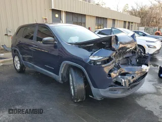 2014 Jeep Cherokee Sport with VIN 1C4PJLAB6EW258766, listed as a Copart auction lot 46692225 with 159,016 mi miles and Salvage Title. Bid and sale history available at carsss.com. Image 4.