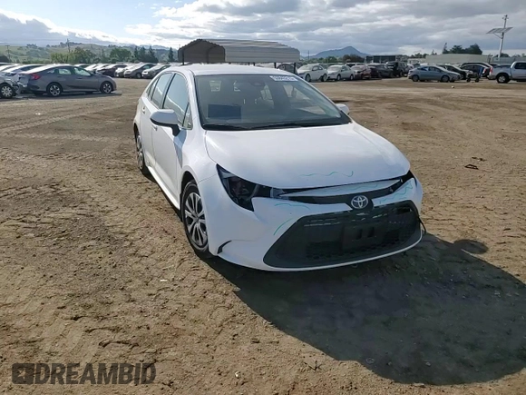 2022 Toyota Corolla Hybrid LE with VIN JTDEAMDE4NJ042155, listed as a Copart auction lot 53845215 with 28,254 mi miles and Salvage Title. Bid and sale history available at carsss.com. Image 10.