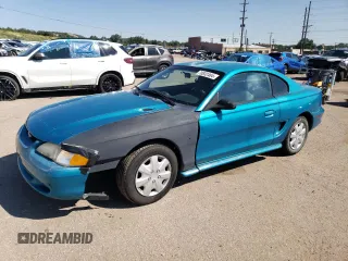 1994 Ford Mustang with VIN 1FALP4045RF130357, listed as a Copart auction lot 70832464 with 112,148 mi miles and Salvage Title. Bid and sale history available at carsss.com. Image 1.