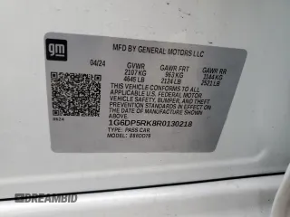 2024 Cadillac CT5 Sport z VIN 1G6DP5RK8R0130218, wystawiony jako Copart lot #45973105 z przebiegiem 6 878 mil mil oraz Szkoda całkowita • Salvage title. Historia ofert i sprzedaży dostępna na DreamBid. Obrazek 14.