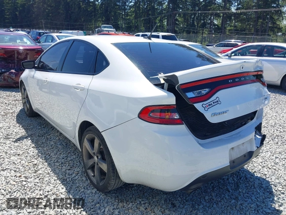 2015 Dodge Dart GT with VIN 1C3CDFEB9FD150533, listed as a IAAI auction lot 39710049 with 102,449 mi miles. Bid and sale history available at carsss.com. Image 3.