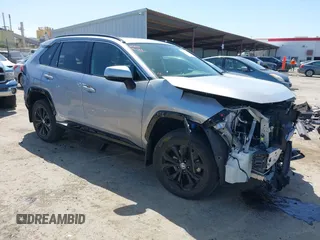 2022 Toyota RAV4 Hybrid SE with VIN JTM16RFV7ND062263, listed as a IAAI auction lot 42068485 with 25,282 mi miles and . Bid and sale history available at DreamBid. Image 1.