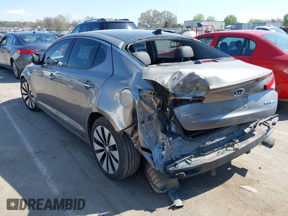 2012 Kia Optima SX with VIN 5XXGR4A60CG004647, listed as a IAAI auction lot 41893616 with 176,713 mi miles and . Bid and sale history available at carsss.com. Image 3.